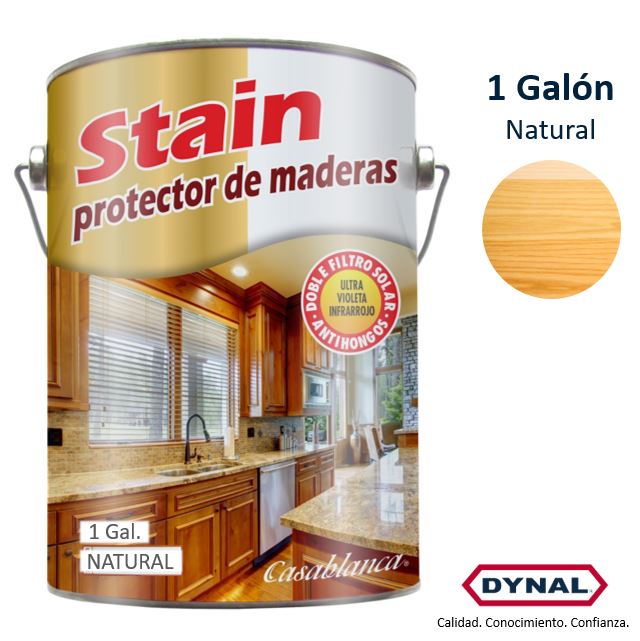 Stain (Protector Impregnante para Maderas) 1 Gl Natural (Dynal)